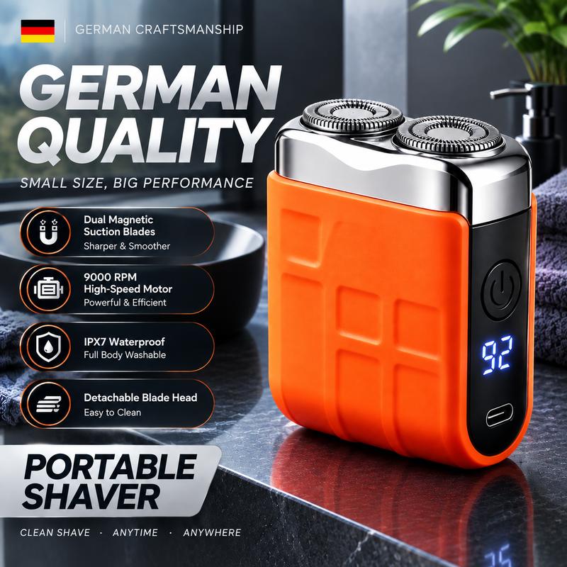 Dao cạo râu điện thông minh màn hình hiển thị đa chức năng mẫu mới, mini tiện dụng, dành cho nam giới, tự động cạo râu