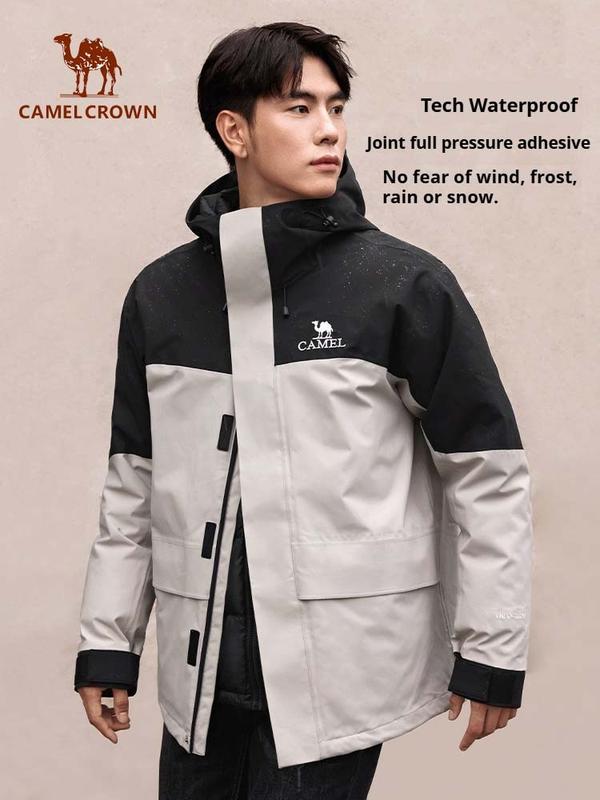  Áo áo Phao Ba Chống Thấm Cho Nam Áo Khoác Lót Ba Trong Một Thích Hợp Cho Trang Phục Bảo Hộ Lao Động Mùa Thu Và Mùa Đông Quần Áo Chống Lạnh  Ngựa Hoàng Gia Lạc Đà ,A13CA31099 