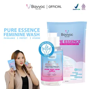 BAVVOC Sabun Pembersih Kewanitaan - Pure Essence Feminine Hygiene Wash I Propolis, Manjakani I Niacinamide I Aman Kulit Sensitif