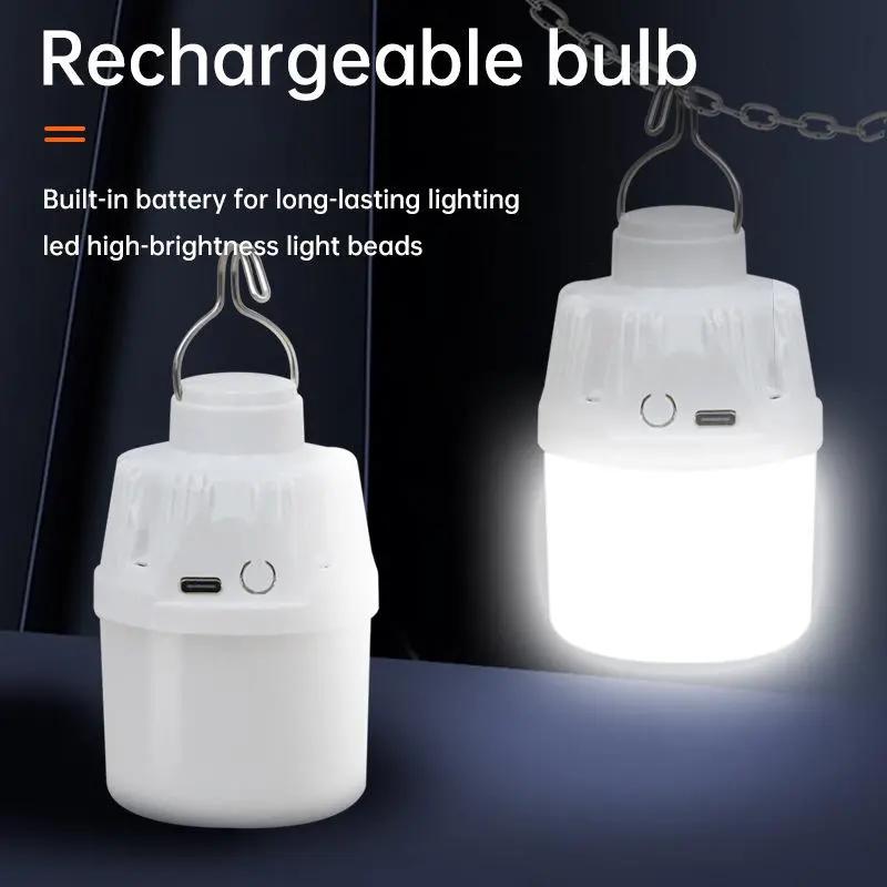 Có thể sạc lại LED treo Bóng đèn không nhấp nháy độ sáng cao thân thiện với môi cho cắm trại Lều chiếu sáng trong nhà sao lưu