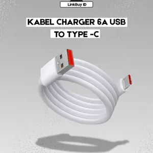 Kabel Data Charger 6A USB to Type C Kabel Charger Super Fast Charge Serbaguna casan  typc kabel  charger  iphone  15 casan  typc fast  charging  type  c kabel  iphone  11 Gadget Komputer Cable ugreen