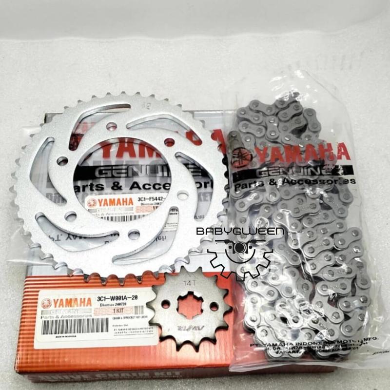GW- GEAR SET RANTAI MOTOR YAMAHA VIXION OLD/LAMA 3C1 UK: 14-42T KUALITAS ORISINIL ASLI YGP GER GIR Motorcycle 2