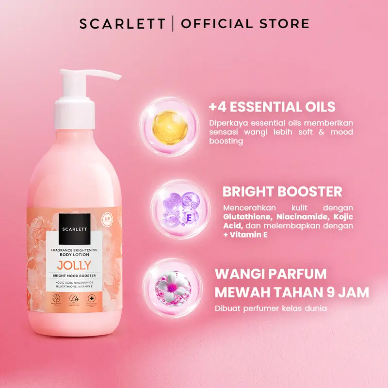 Scarlett Whitening New! Fragrance Brightening Body Lotion Bright Mood Booster 1