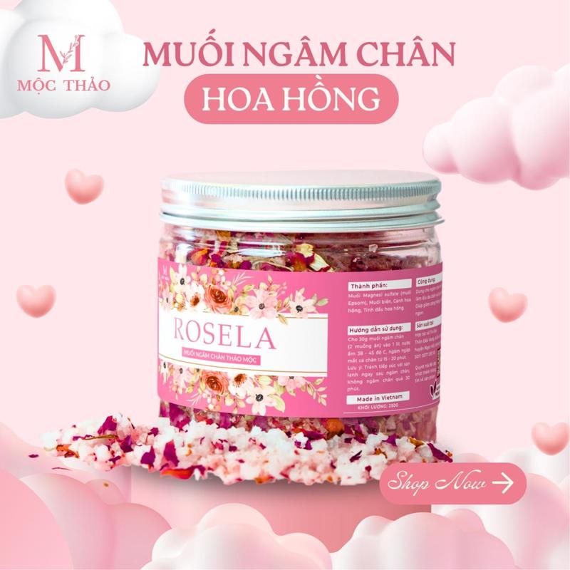  Muối Ngâm Chân Rosela Hoa Hồng Nail Spa Tẩy Tế Bào Chết  Chà Gót Làm Đẹp Da Nữ Dưỡng Da Chân Dưỡng Da Body Dưỡng Body tẩy da 