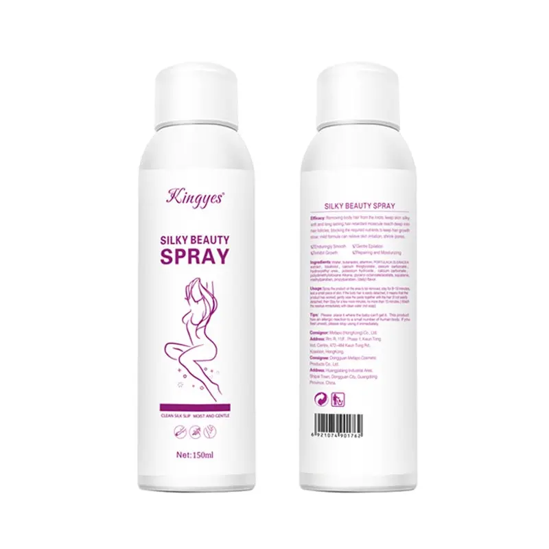 [ COD ] KINGYES SILKY BEAUTY SPRAY PERONTOK BULU KETIAK KEMALUAN DAN BULU TANGAN KAKI DAN KUMIS PERMANEN