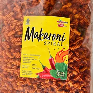 Makaroni spiral pedas daun jeruk kiloan 1 kg Makanan Cemilan Snack Camilan Food