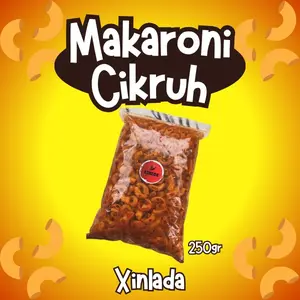 Makaroni Cikruh Daun Jeruk 250gr Pedas Gurih Original Extra Pedas Renyah & Gurih Pedas Nampol