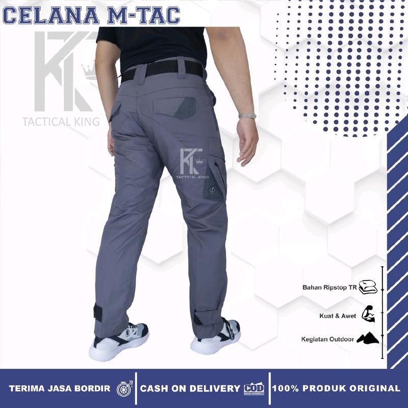 Celana Tactical M-Tac Panjang Bahan Ripstop Cocok Buat Naik Gunung dan Kegiatan Outdoor Abu Sport 1