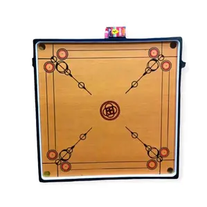 Papan Karambol Ukuran 90x90cm dengan Bonus Koin dan Kristal - Toys Board