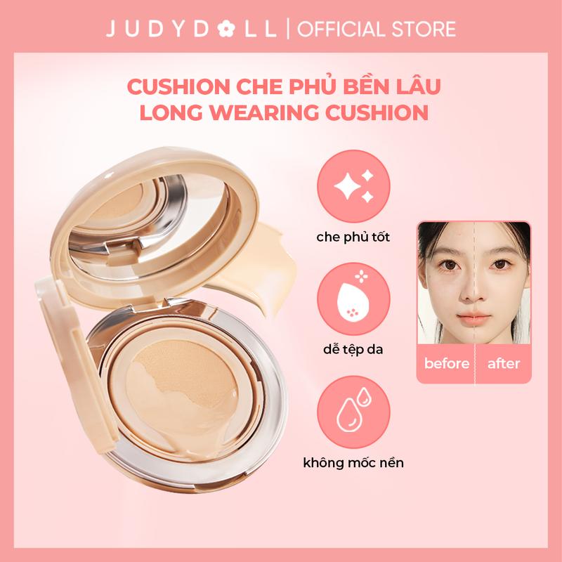   MUA 2 GIẢM 119K  JUDYDOLL Phấn nước Long Wearing Cushion Độ che phủ cao Lâu trôi 14g 