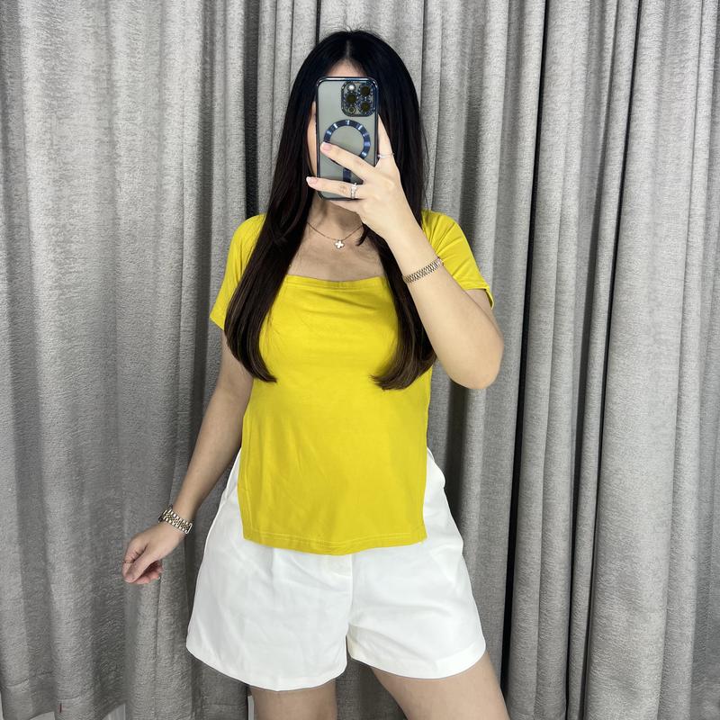 Aceline Squarneck Top 1898 | Top Squarneck Wanita Kaos Wanita Fashion 0