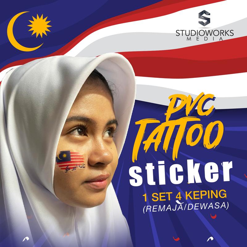 Pelekat Muka Merdeka Face Sticker PVC Tattoo Celebration Set - TikTok ...
