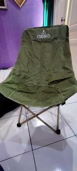 Product Review of OKGO Kursi Lipat Camping Kursi Malas Camping Kursi Lipat Pancing Camping Fishing Chair High Back Folding Chair Outdoor Outdoor bahan oxford  furnitur berkemah metal garansi produsen  warna polos beige baja karbon tinggi from t** E** 0