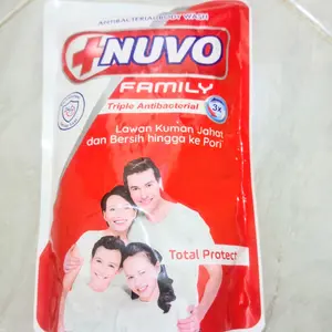 Nuvo Body Wash Classic Sabun Mandi Total Protect 400 gr - Triple Antibacterial Lawan Kuman Jahat dan Bersih hingga ke Pori