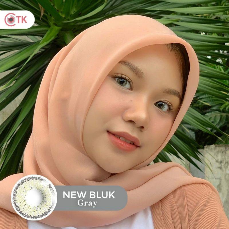 (Free Case) Softlens Newbluk Grey 15mm Softlens Normal dan Minus Contact Lens 4