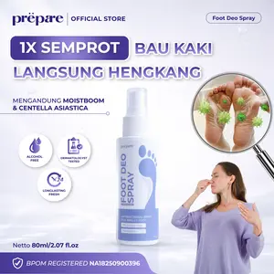 Prepare Penghilang Bau Kaki Anti Jamur Bau Sepatu Paling Ampuh Obat Kapalan Penghalus Tumit Kaki Deodoran Foot | FS