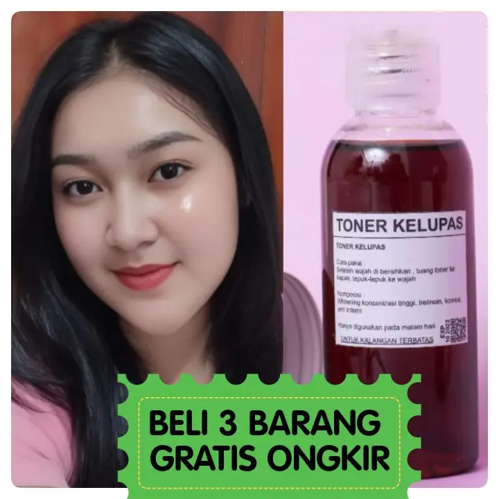 TONER KELUPAS 60 ML/ TONER AHA/ TONER FLEK BEKAS JERAWAT/ TONER MENCERAHKAN/TONER BPOM 0