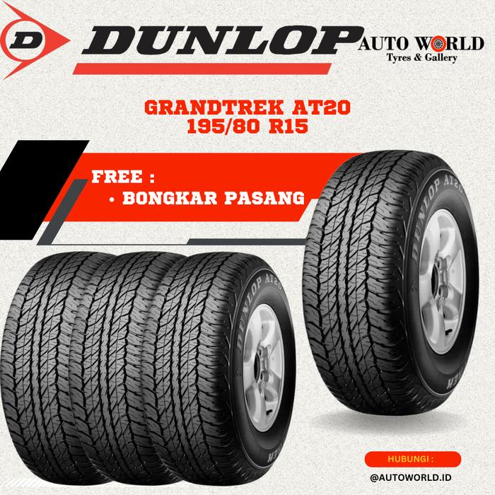 Jual Ban Dunlop Grandtrek AT20 ukuran 195/80 R15 (OEM Jimny
