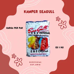 KAMPER PUTIH SEA GULL / KAMPER BARUS / KAMPER BAJU 1KG / KAMPER SEA GULL NAPTHALANE 1KG / KAMPER KECIL