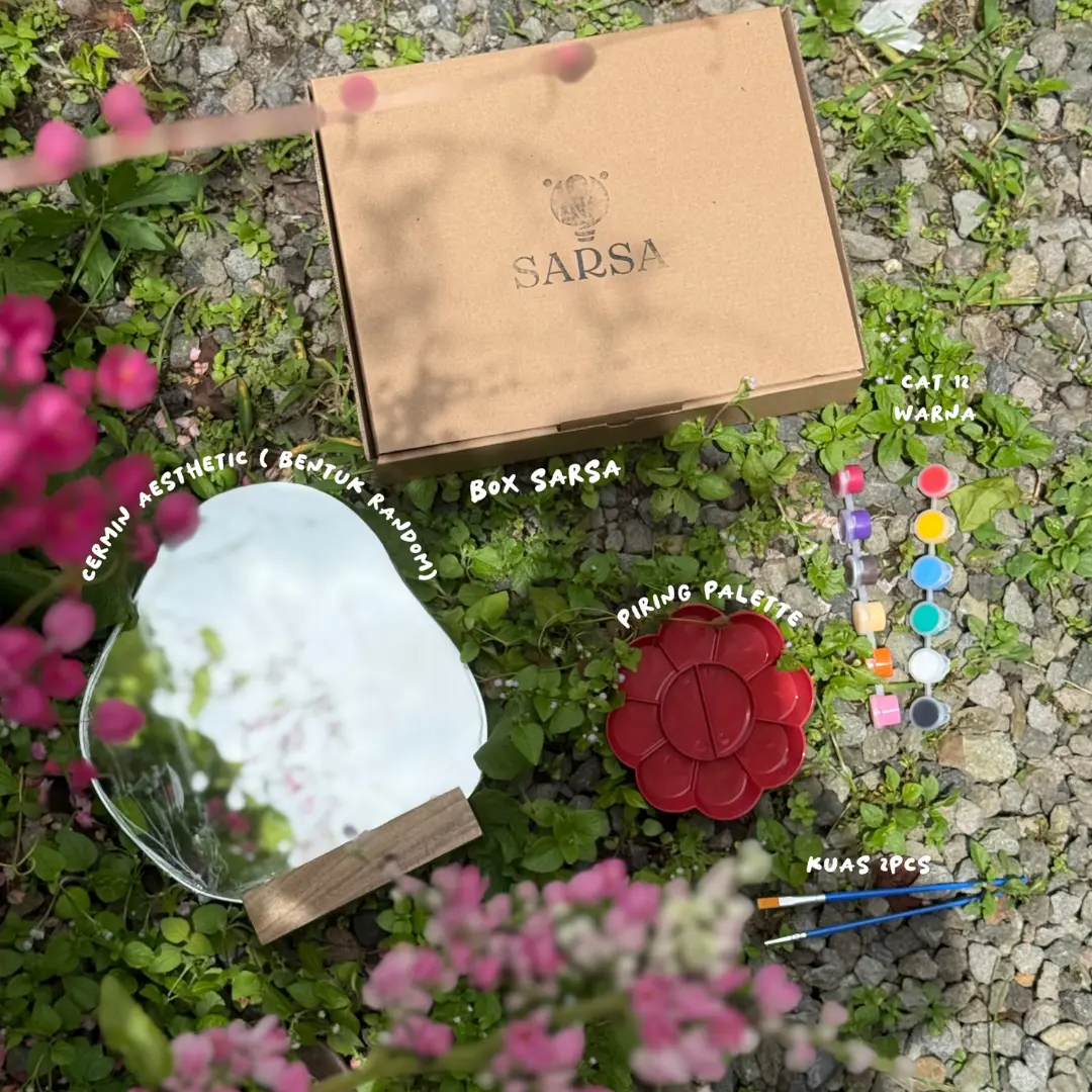 PAKET DIY LUKIS CERMIN AESTHETIC + BOX SARSA