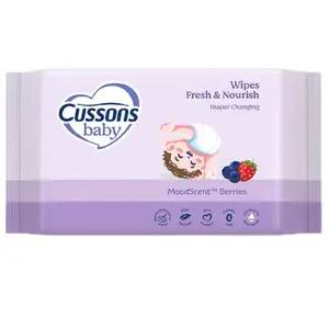 Cussons Baby Tisu Basah 45's MoodScent Berries Fresh & Nourish untuk Ganti Popok