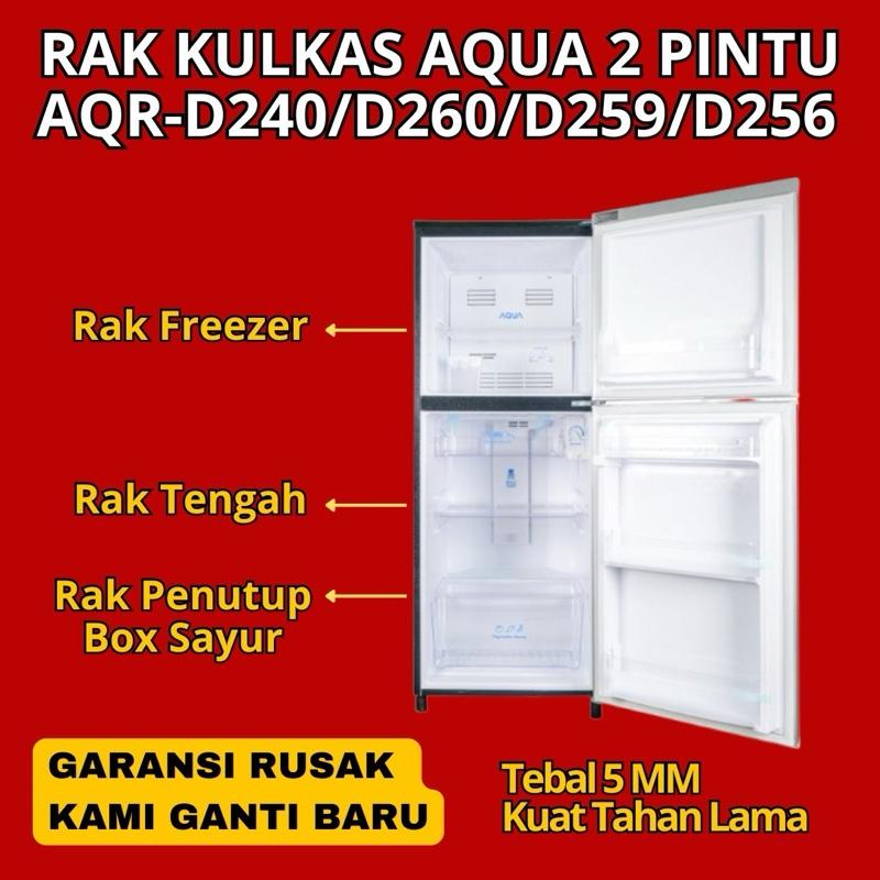 Custom Rak Kulkas Aqua 2 Pintu AQR-D240 AQR-D260 AQR-D259 AQR-D256 ...