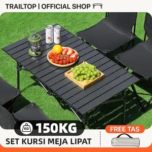 [READY] TrailTop Meja Camping Lipat Outdoor Meja Kemping Meja Lipat Outdoor Portable Kursi