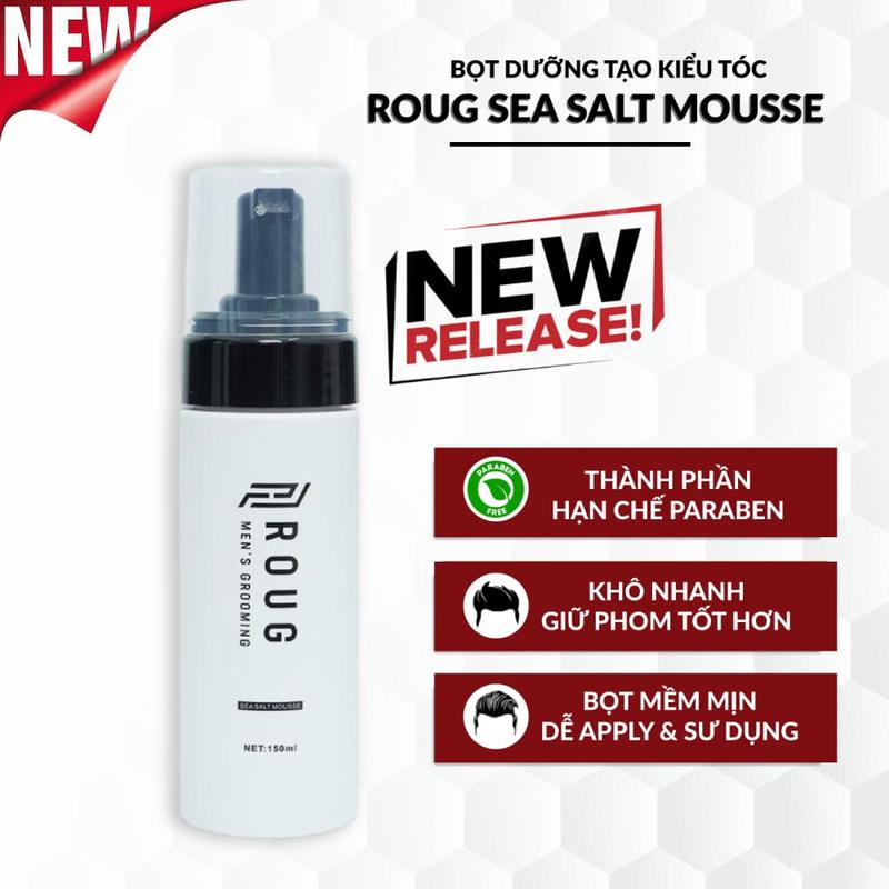 [FULL LINE BẢN MỚI] Bộ Sản Phẩm Tạo Kiểu Tóc ROUG MEN’S GROOMING , Sáp Roug Trắng, Sáp Roug Đen, Bột Roug, Bọt Roug, Roug Sea Salt | BigBuy360 - bigbuy360.vn