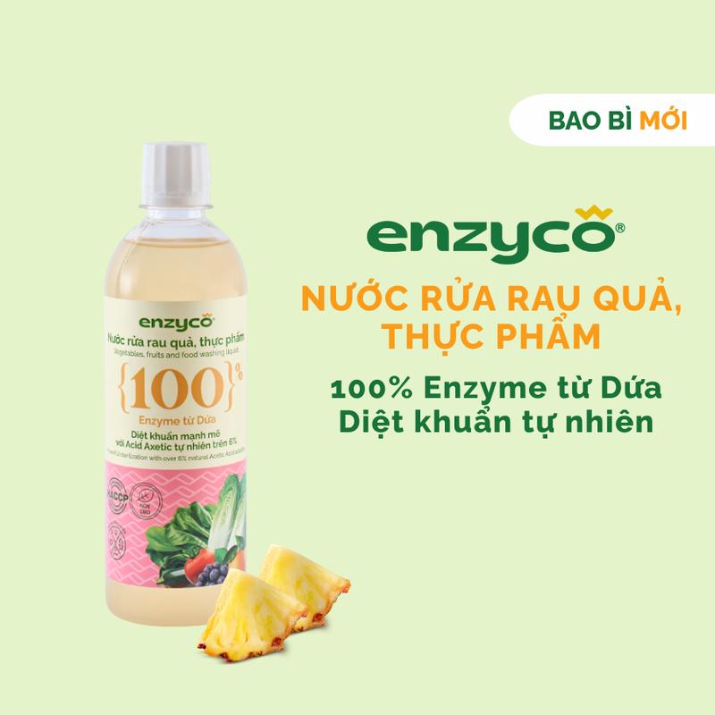 Nước ngâm rửa rau củ quả, thực phẩm sinh học Enzyco - Enzyme Dứa