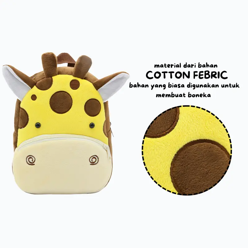 MSS (COD) Tas Ransel Anak Karakter Hewan Anak Bayi Tas Punggung Fashion Tas Ransel Anak sekolah TK SD Karakter Bag Backpack Mini Motif Cartoon Cute cod Murah Fashion 3