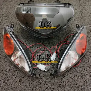 PAKET KOMPLIT SET MIO SPORTY 5TL COSTUM REFLEKTOR LAMPU DEPAN MIO SPORTY 5TL HITAM SMOKE PLUS SEN MIO SPORTY MODEL MX THAILAND BERKUALITAS