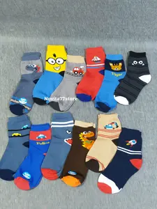 {Paket 6 & 12 Pasang} Kaos kaki AnakTK motif Cowo