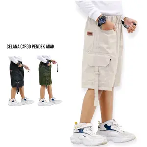 Celana Cargo Anak Cowok Fashion usia 3-12 tahun import terbaru pendek