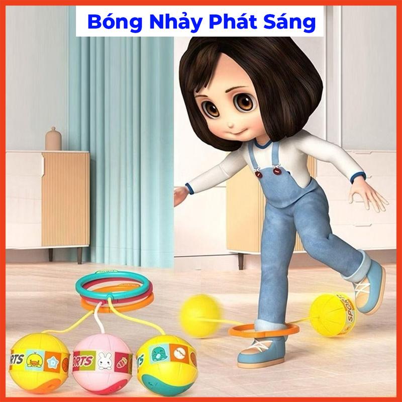 Bóng nhảy chân phát sáng, bóng nhảy thể dục rèn luyện thể lực tăng khả năng tập trung  tăng chiều cao cho bé 1
