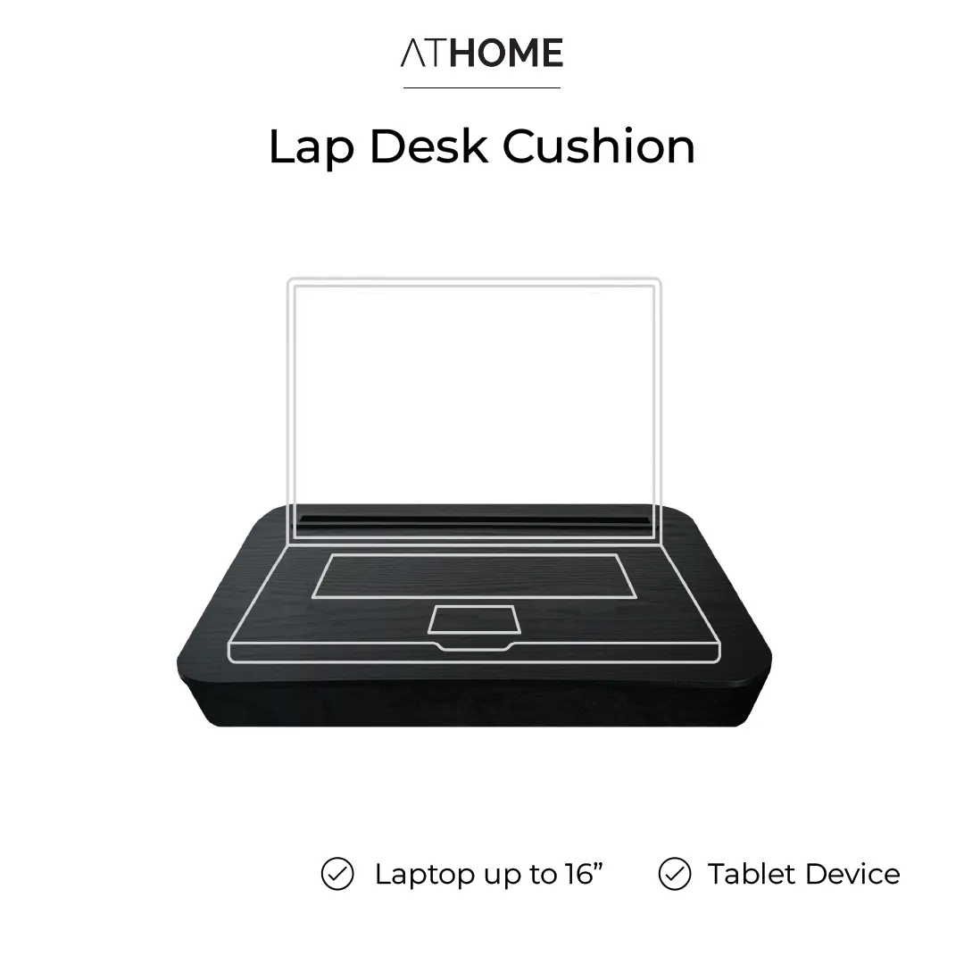 ATHOME Lap Desk Cushion/ Alas Bantal Pangku Laptop Tablet Anti Panas