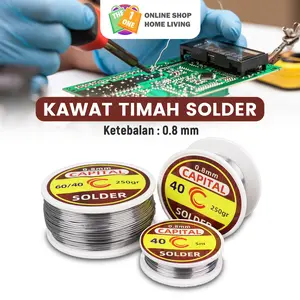 Timah Solder 5mm 10mm Dan 250gram dengan Ketebalan 0.8mm Timah Solder Serbaguna