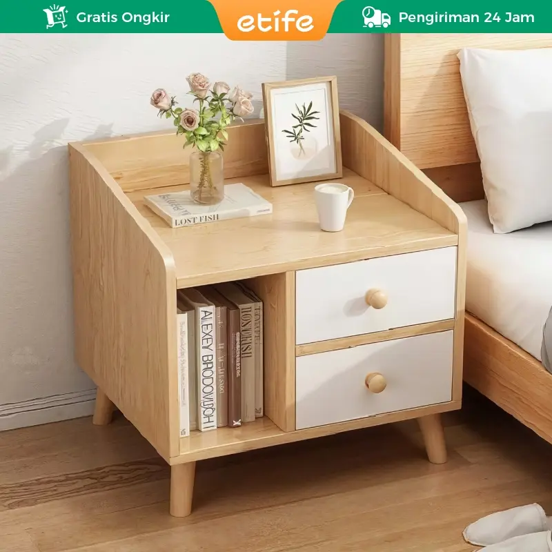 Etife Furniture Meja Nakas/ meja tamu/ lemari samping tempat tidur / Meja Samping Kamar Tidur