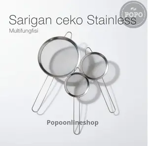 Saringan Stainless Ceko Halus Serokan Teh Kopi Tepung Minyak Jeruk