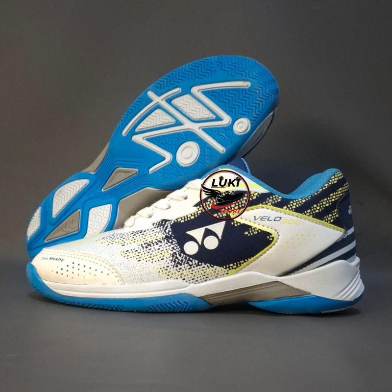 Sepatu Badminton Anak Laki Laki dan Perempuan Size 30-35 Bulutangkis Anak Sd Lentur Ringan Tidak Licin Velo200 Velo100