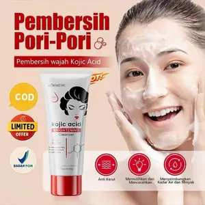 KORMESIC Cleanser Kojic Acid Brightening - Pembersih Wajah Lembut Menghilangkan Sel Kulit Mati & Menjaga Pori-Pori Tetap Jernih 100g
