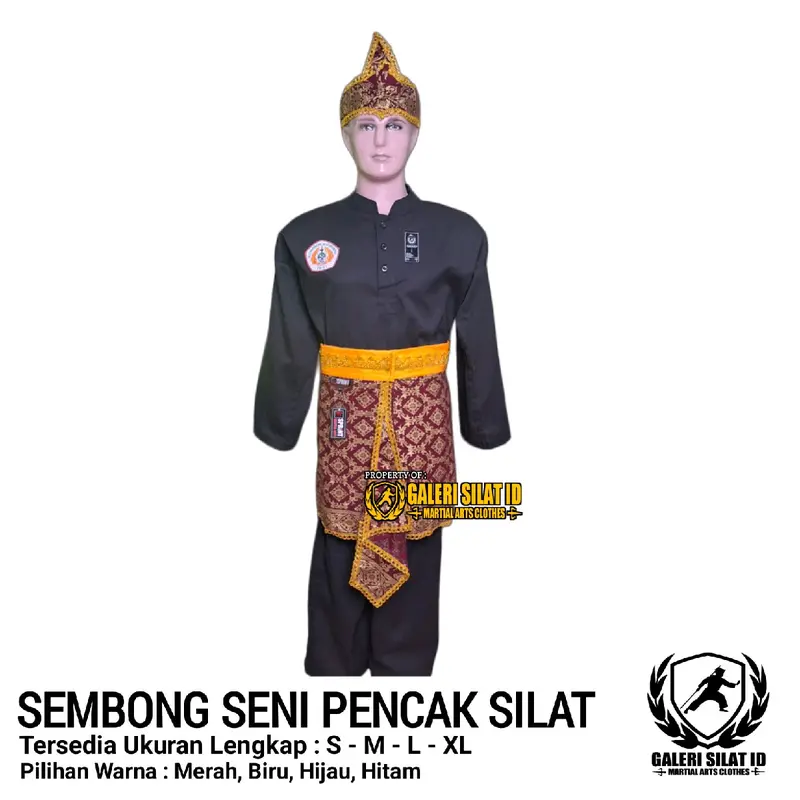 Sembong Pencak Silat - Kain Seni Pencak Silat - Dodot Silat IPSI - Atribut Seni Silat - Aksesories Seni Silat Batik Prada - Jarik Prada 4