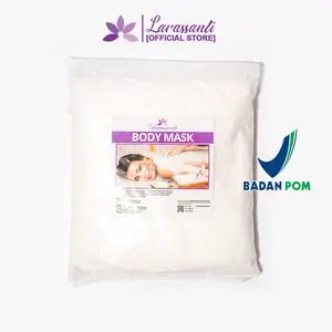LARASSANTI Body Mask 1kg RESMI BPOM Mencerahkan Kulit Alami & Melembapkan Kandungan Susu Madu & Aloe Vera