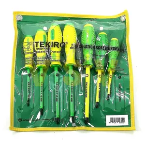 BISA COD!! TEKIRO OBENG LISTRIK set 7 pcs / insulation screwdriver set 7 pcs