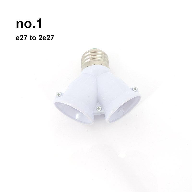 Product Introduction of E27-E27 Adapter Flexible AC E27 To 2 E27 bulb Base power Socket plug Converter LED Light Lamp  Extender Holder  SGK 114