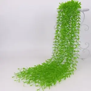 Daun Lee Kwan Yew Juntai Daun Tirai Rambat Artificial Hoya Costa Janda Merana Dekorasi Dinding Monstera Hijang hijau merah Plastik Putih