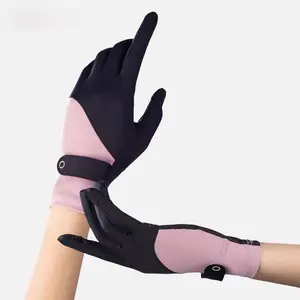 Sarung Tangan Motor Wanita Anti UV Tren Mode Korea Bernapas Ringan & Portabel Pelindung Matahari Tipis Es Luar Ruangan