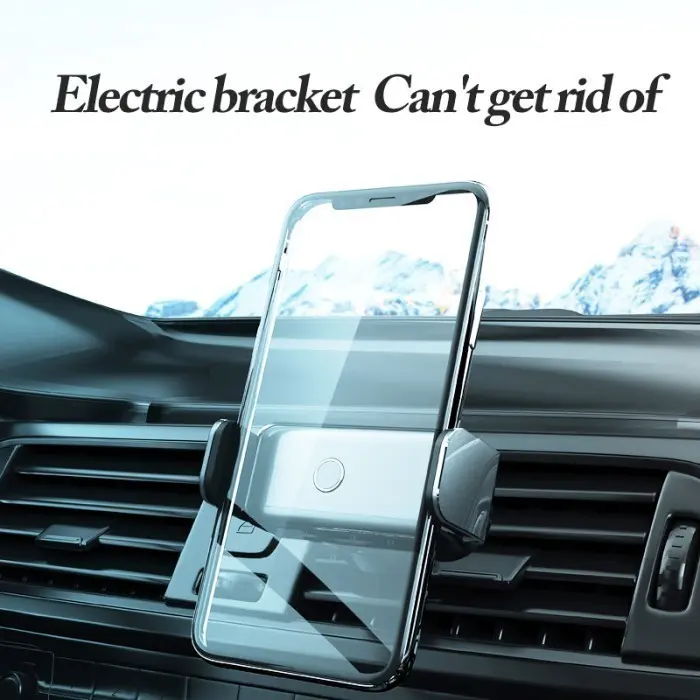 HOLDER PRAKTIS!! Holder Mobil Satu Tombol. Dual Mode (Dashboard + AC). Rotation 360 derajat. Aksesoris Mobil Aluminium