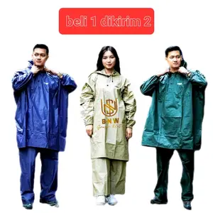 (BELI 1 GRATIS 1) jas hujan/mantol elmondo prima setelan ponco celana bahan pvc