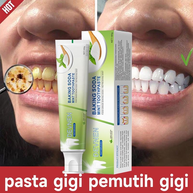 Product Introduction of DEVNEN Pasta Gigi Pemutih Dan Perontok Karang Pemutih Gigi Kuning Berkerak Menghilangkan Bau Mulut 180g Memutihkan Kuning Gigi Toothpaste - Pemutih Gigi Kuning Permanen Ampuh Viral Di Pembersih Gigi Biar Putih / Pencegah Gigi Berlubang 19