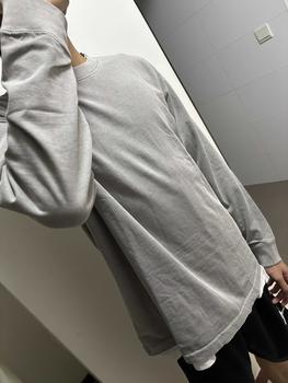 Product Review of Oversized Retro Faded Wash Cotton Long Sleeve Shirt 280GSM 32 Count Double Yarn from b**a 0